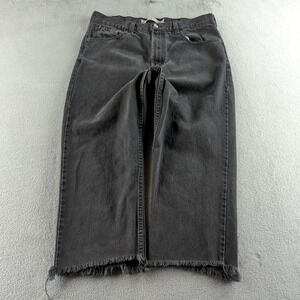 Vintage Y2K Levis 516 Jeans 36 (Fits 34) Black Faded Slim Baggy Grunge Skater